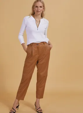 Faiza Leather Trouser 